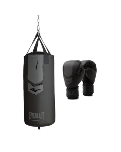 Everlast Prospect 2 Heavy Bag Kit, Black/Grey, 76X28 Cm